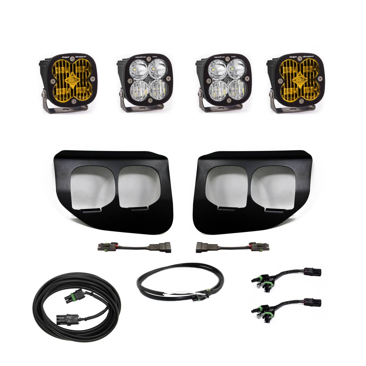 Image of Baja Designs Squadron Pro & Amber SAE Upfitter Fog Light For 20+ Ford Super Duty
