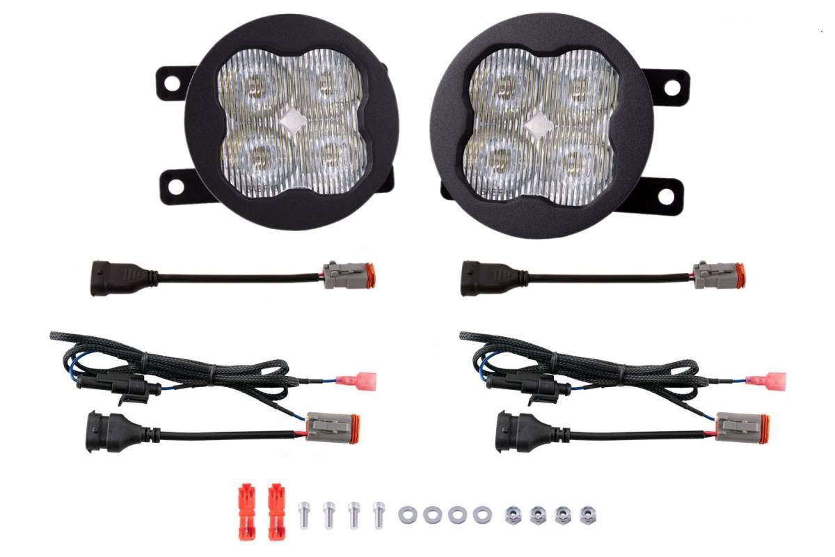 Image of Diode Dynamics SS3 Max Type A 6000K SAE White Fog Light Kit W/ Amber Backlight