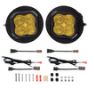 Image of Diode Dynamics SS3 Pro Yellow SAE Type FT Fog Light Kit W/ Amber Backlight