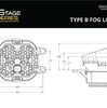 Image of Diode Dynamics SS3 Type B Max White LED Backlit Fog Light Kit For Lexus/Toyota