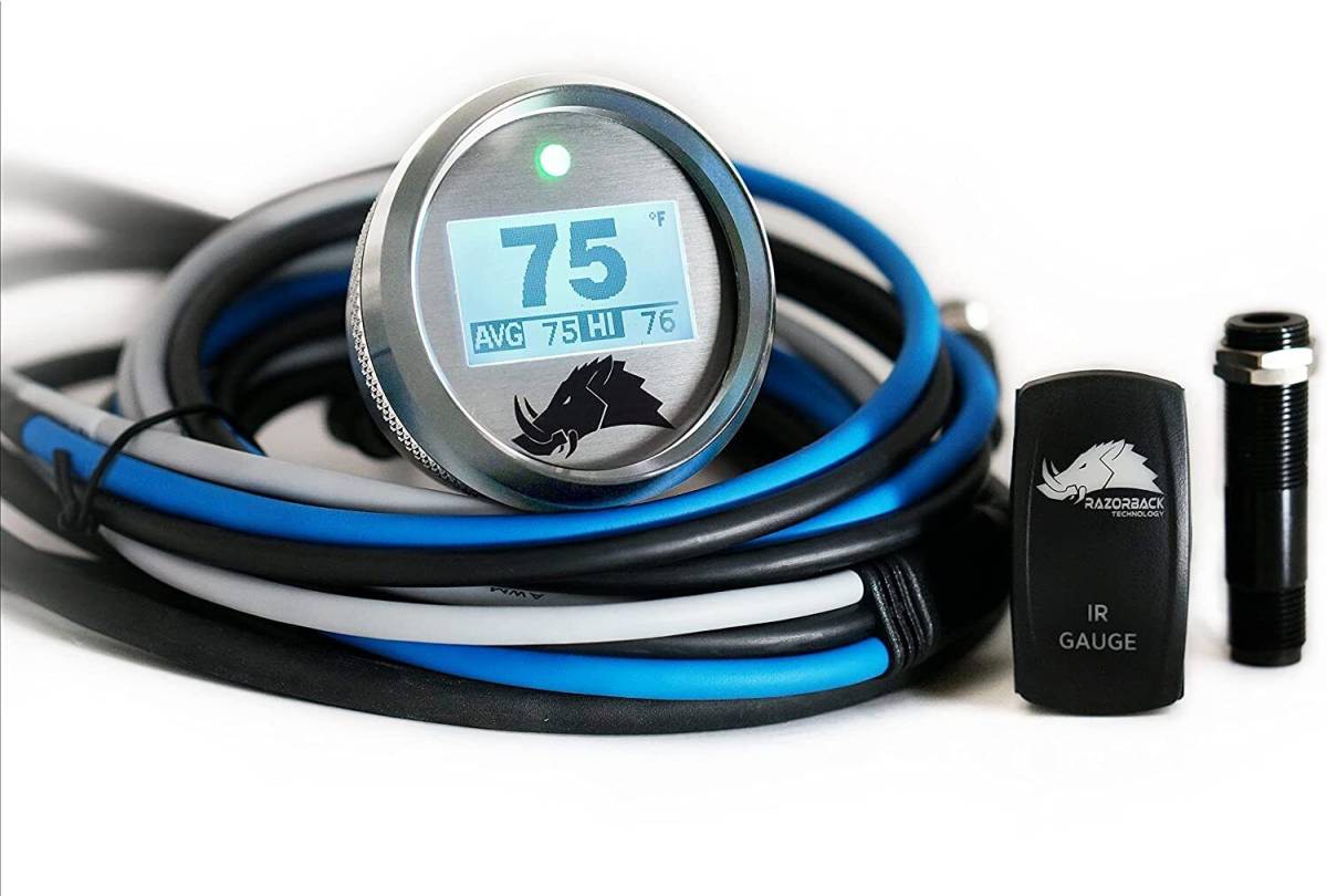 Image of Razorback 3.2 Edition Dimmable Infrared CVT Belt Temperature Gauge Matte Silver