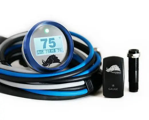 Image of Razorback 3.2 Edition Dimmable Infrared CVT Belt Temperature Gauge - Blue