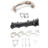 Image of Rudy's Driver Side Up Pipe & Manifold Set For 01-16 Chevrolet GMC 6.6L Duramax