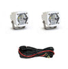 Image of Baja Designs White S1 Clear Wide Cornering LED Lighting Kit With Toggle Harness