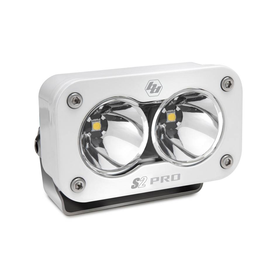 Image of Baja Designs White S2 Pro Clear Spot 5000K LED Auxiliary Light Pod 2,245 Lumens