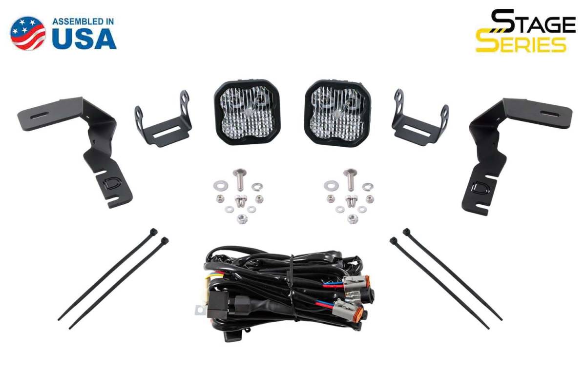 Image of Diode Dynamics Clear SS3 Pro 6000K LED Ditch Light Kit For 2019+ Ford Ranger
