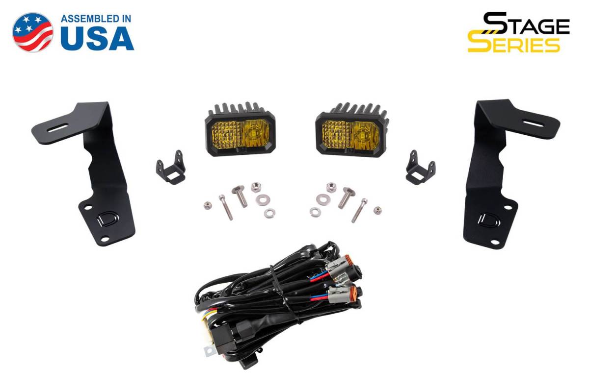 Image of Diode Dynamics Amber SSC2 Pro 3000K Ditch Light Kit For 2015-2021 Subaru WRX/STi