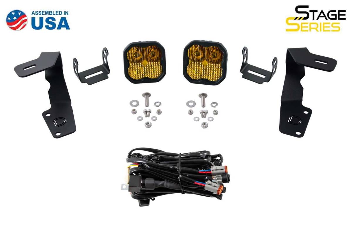 Image of Diode Dynamics Amber  SS3 Sport LED Ditch Light Kit For 2015-2021 Subaru WRX/STi