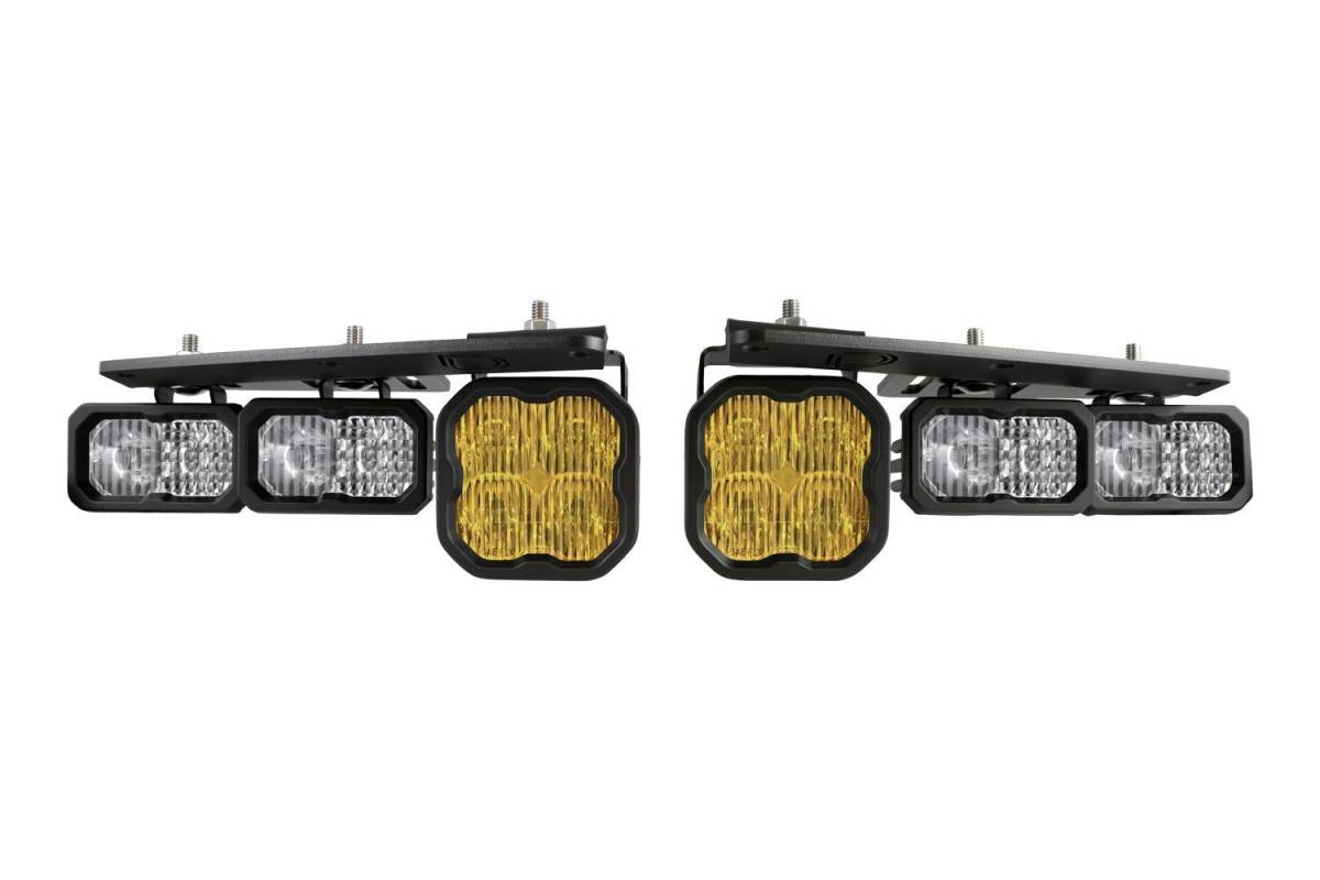 Image of Diode Dynamics Stage Series Yellow Pro Fog Light Kit For 2021+ Ford Bronco
