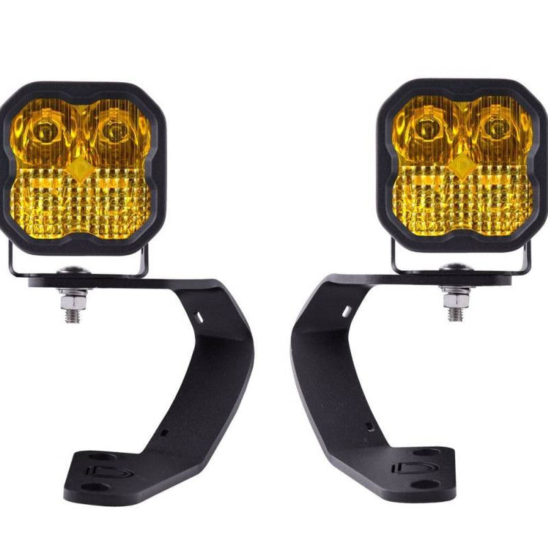 Image of Diode Dynamics SS3 Pro Yellow Combo Ditch Light Kit For 2010-2023 Toyota 4Runner