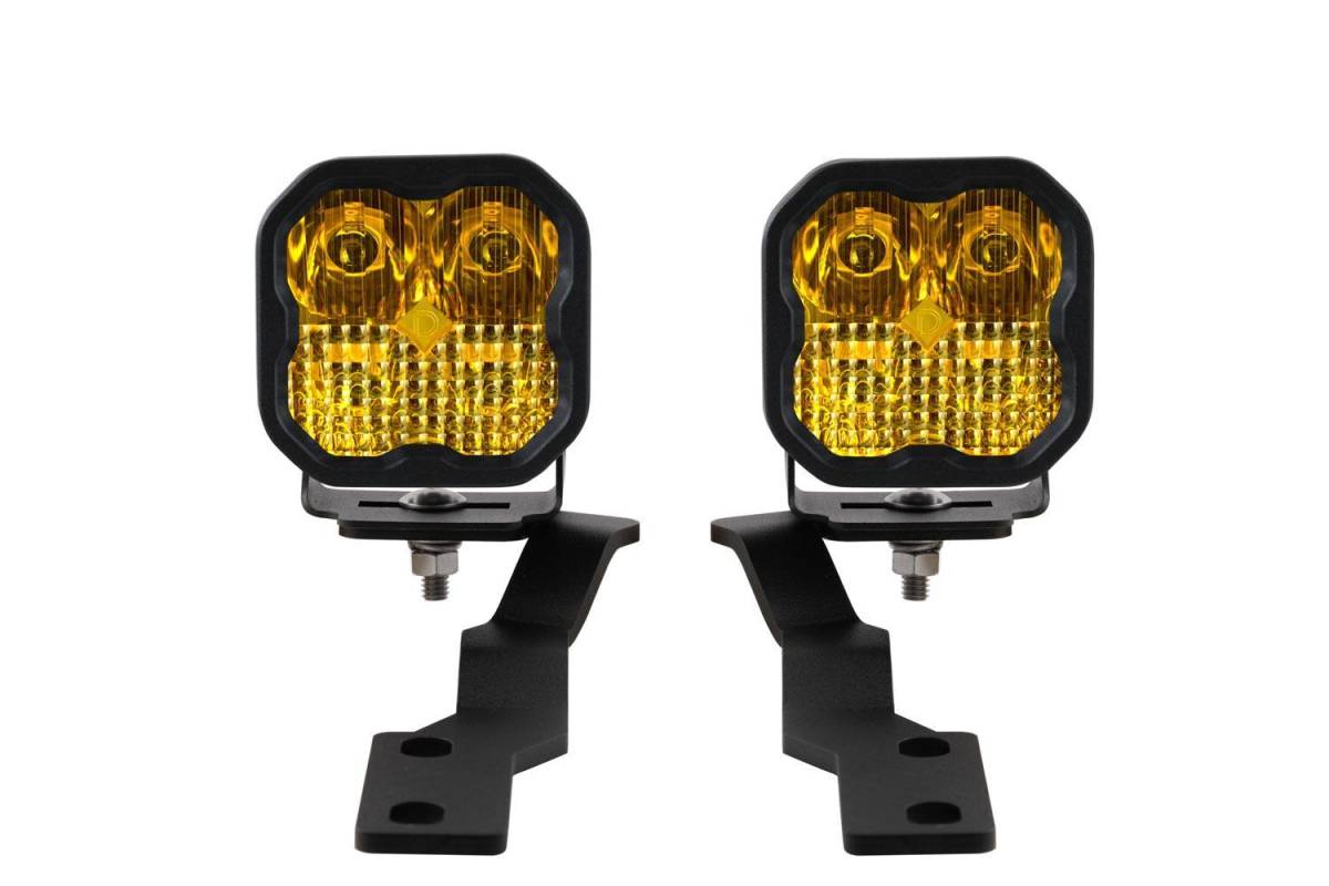 Image of Diode Dynamics SS3 Pro Yellow Combo Ditch Light Kit For 2016-2023 Toyota Tacoma