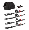 Image of SpeedStrap UTV/SXS Kit 1.5″ Black Strap Ratchet Tie-Down Kit W/ Tool Bag