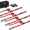 Image of SpeedStrap Heavy Duty 1″ Red Strap Cam-Lock Tie-Down Kit For Motorcycles