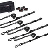 Image of SpeedStrap Heavy Duty 1″ Black Strap Cam-Lock Tie-Down Kit For Motorcycles