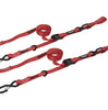 Image of SpeedStrap Cam-Lock 1"x10' Red Strap Tie-Down W/ Snap S-Hook and Soft Tie 2-Pack