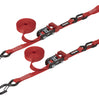 Image of SpeedStrap 1"x15' Red Strap Ratchet Tie-Down W/ Snap S-Hook/Soft Tie 2-Pack