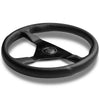 Image of Momo Monte Carlo 320MM Black Leather Steering Wheel W/ Black Stitching MCL32BK1B
