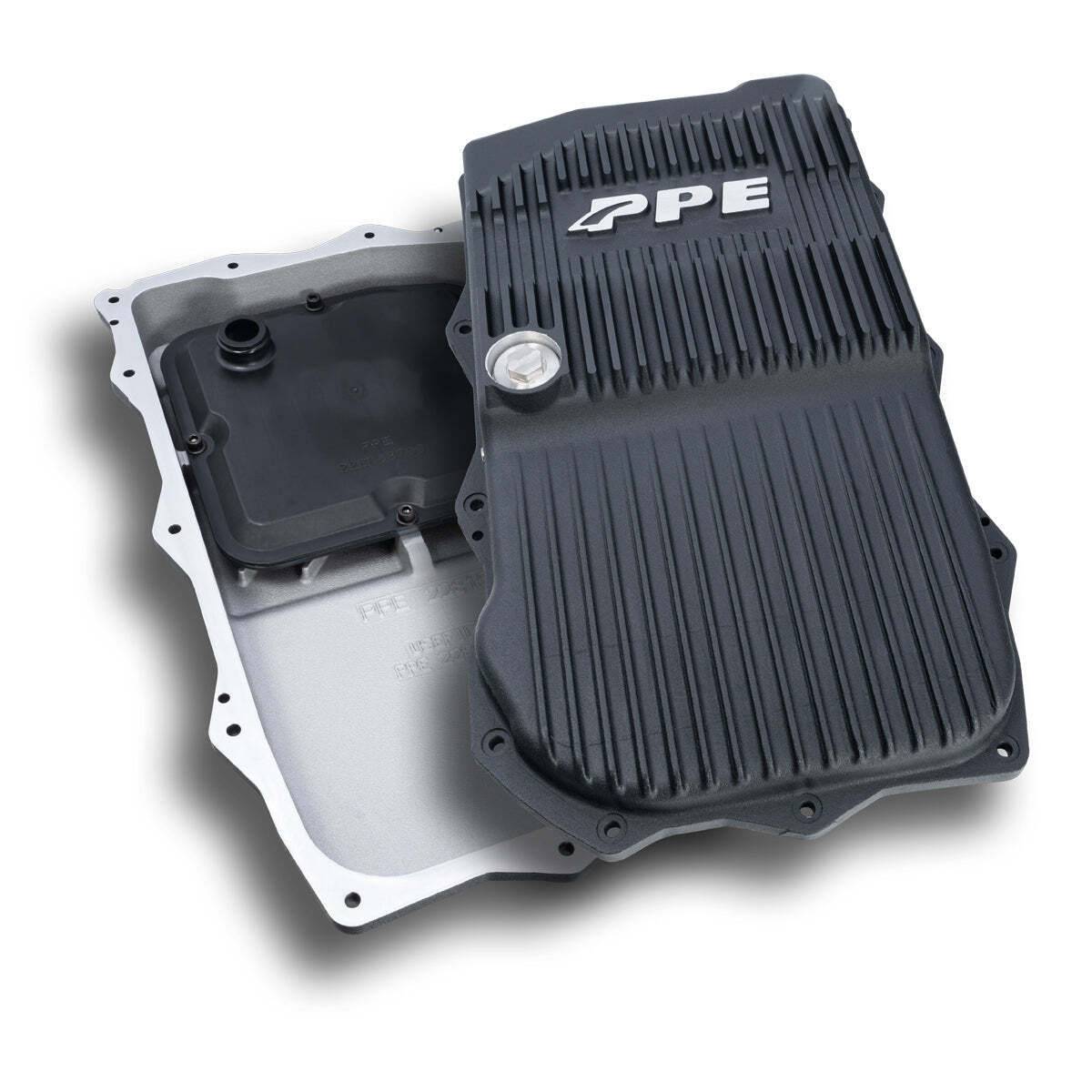 Image of PPE HD Black Aluminum Transmission Pan For 18-22 850RE Jeep Wrangler JL/JT
