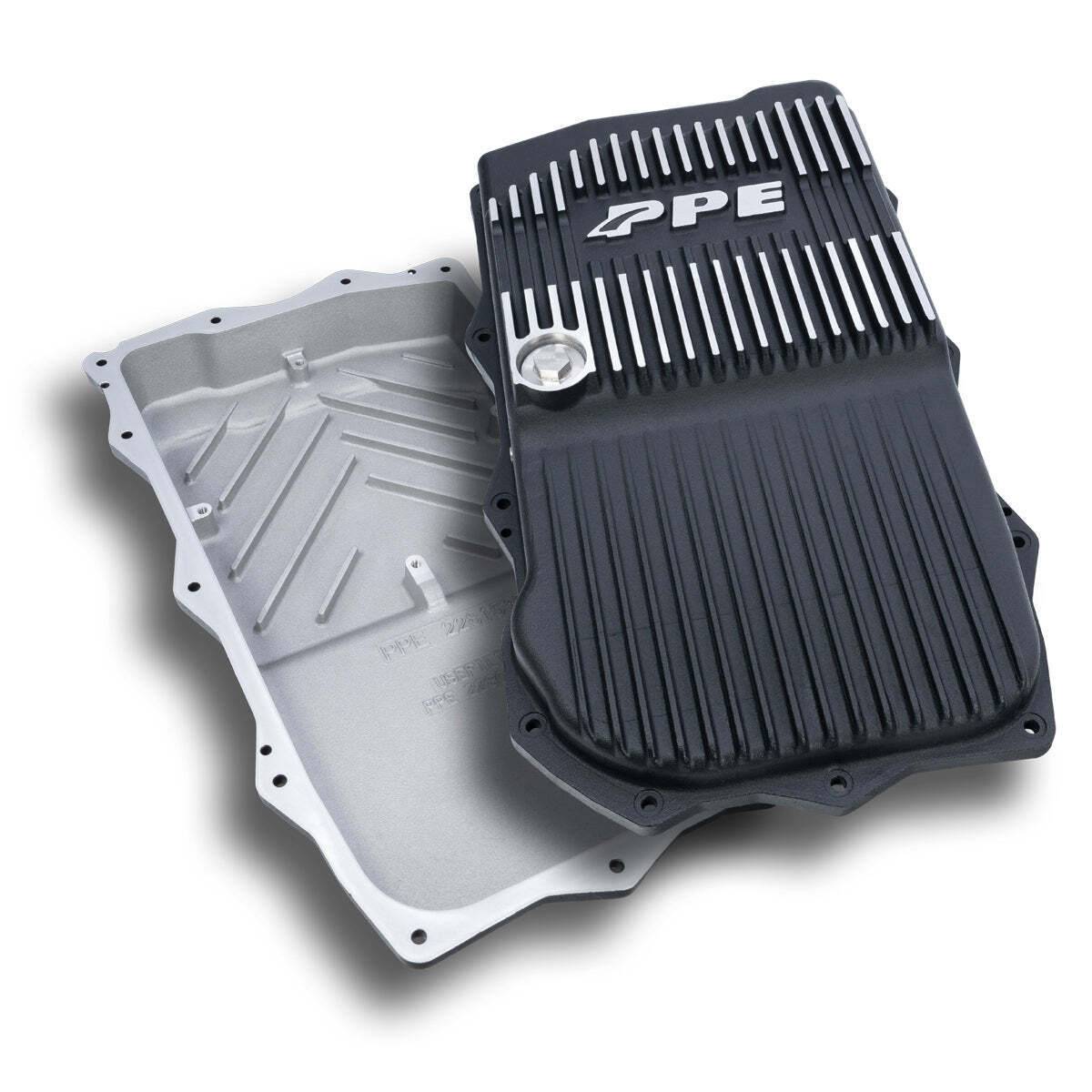 Image of PPE HD Brushed Aluminum Transmission Pan For 18-22 850RE Jeep Wrangler JL/JT