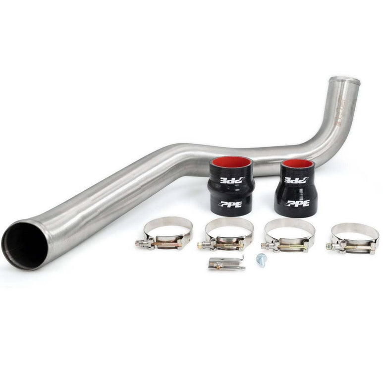 Image of PPE Raw 3" SS Hot Side Intercooler Charge Pipe For 04-10 GM 6.6L Duramax Diesel
