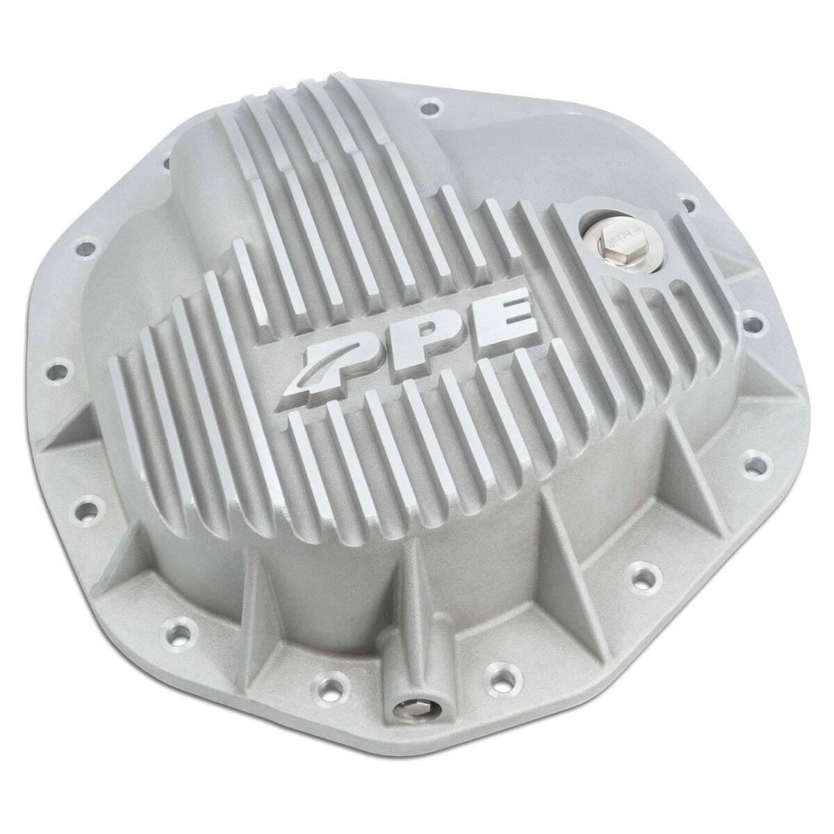 Image of PPE Raw Aluminum 11.5"/11.8" 14-Bolt 6.7L Rear Differential Cover For 19-22 Ram