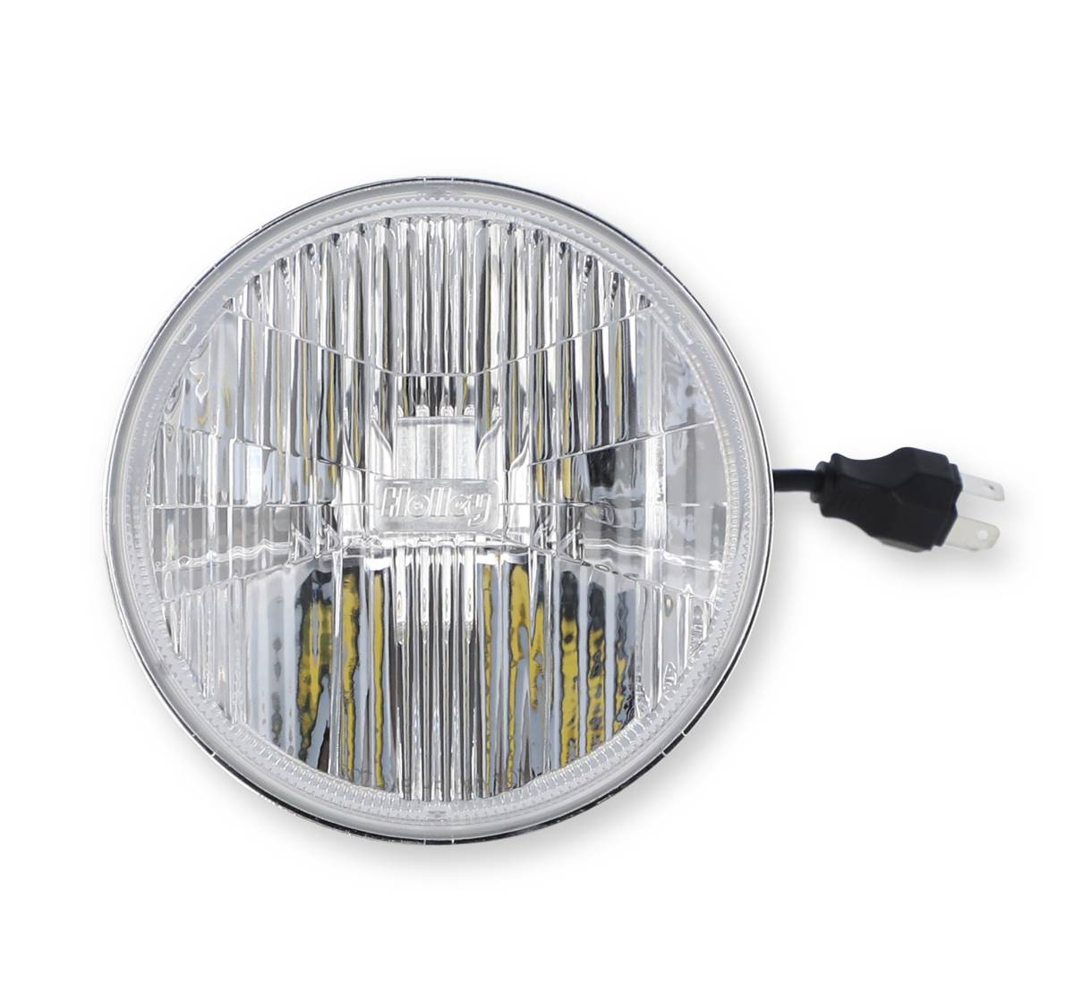 Image of Holley Retrobright 5700K White LED 5.75" Round Head Light For Classic Vehicles