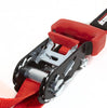 Image of SpeedStrap 1"x6' Red Ratchet Strap Tie-Down W/ Snap S-Hook and Soft Tie