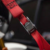 Image of SpeedStrap Red Motorcycle Handlebar Cam-Lock Tie-Down W/ Snap S-Hooks