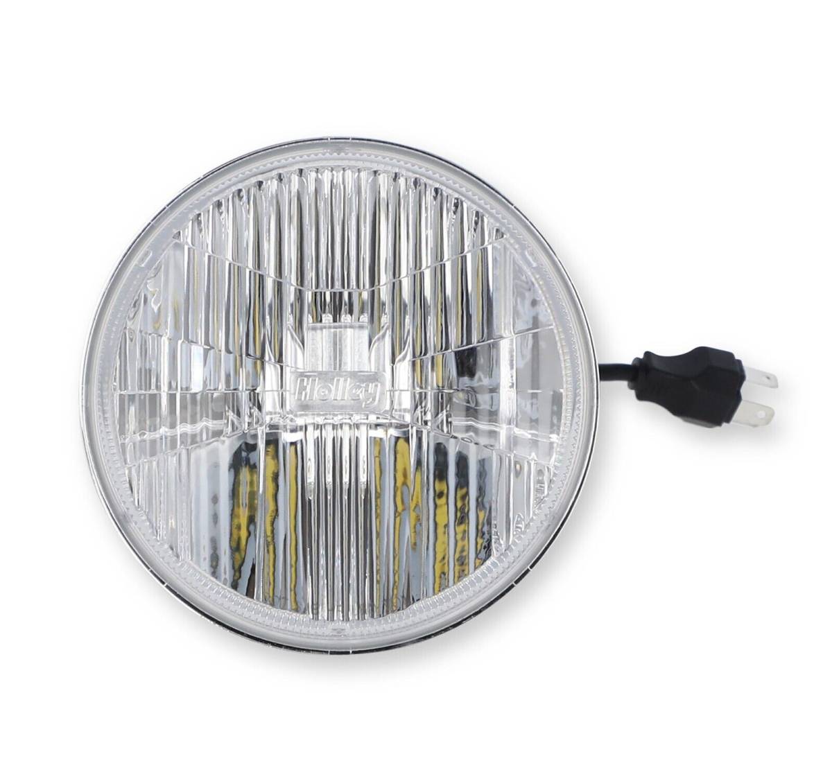 Image of Holley Retrobright 3000K White LED 5.75" Round Head Light For Classic Vehicles