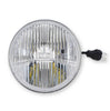 Image of Holley Retrobright 3000K White LED 5.75" Round Head Light For Classic Vehicles