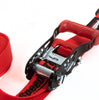 Image of SpeedStrap Red 1.5"x10' Ratchet Tie Down W/ Floating Hook and Soft Tie(2-Pack)
