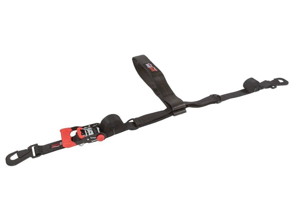 Image of SpeedStrap Black UTV Tire-Bonnet 1.5 Inch Ratchet Tie Down W/ Snap Hook