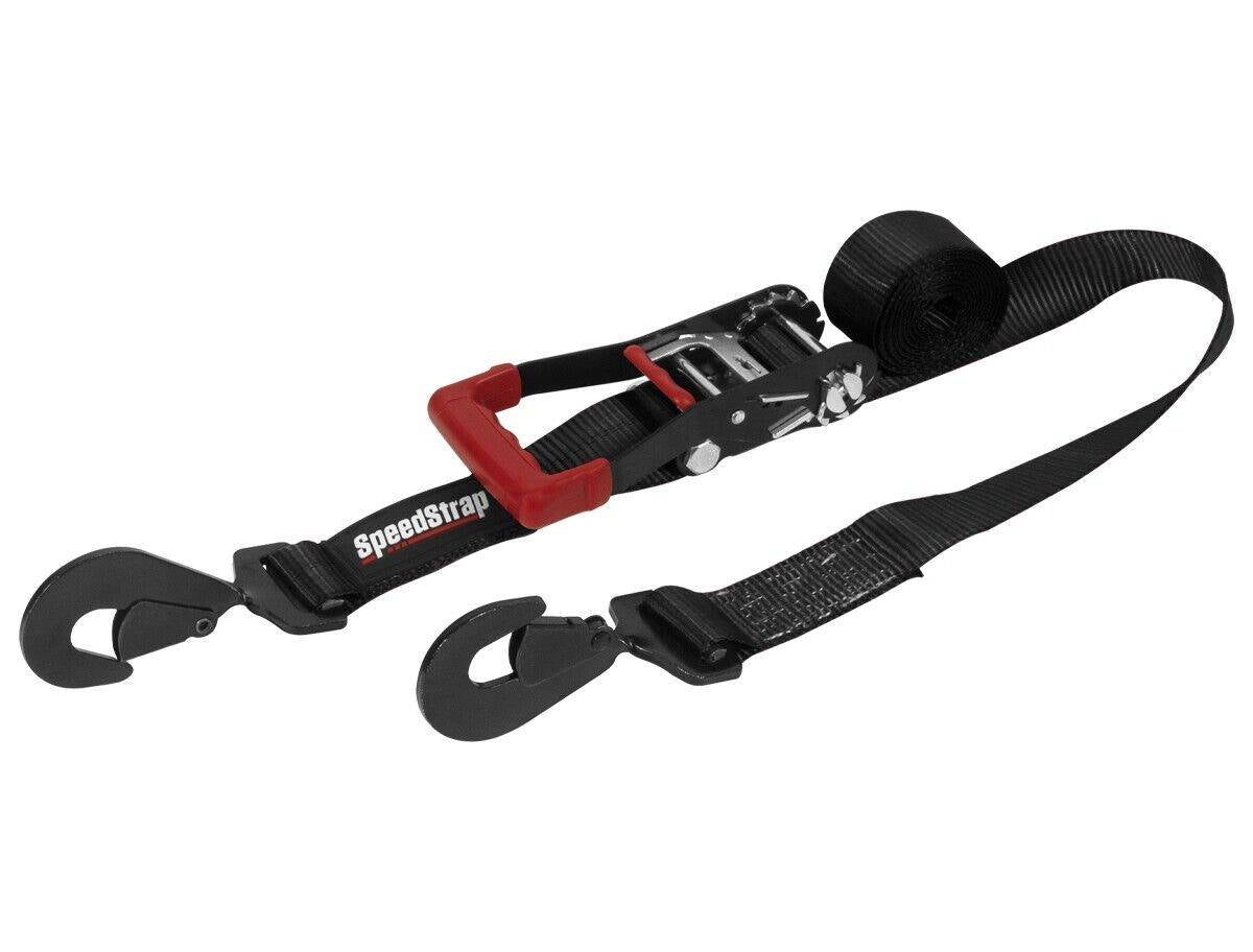 Image of SpeedStrap Heavy Duty Black 2"x10' Ratchet Tie-Down W/ Floating Snap Hook