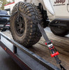 Image of SpeedStrap Black 2" Tire Bonnet Ratchet Tie-Down W/ Floating Snap Hook