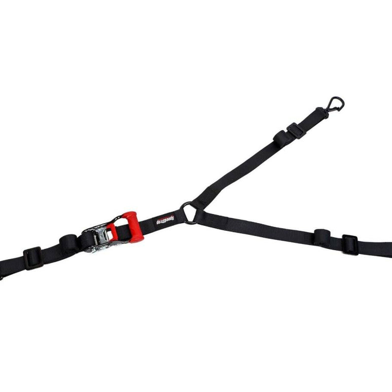 Image of SpeedStrap Heavy Duty Black 1.5" 3-Point Spare Tire Tie-Down With Swivel Hooks