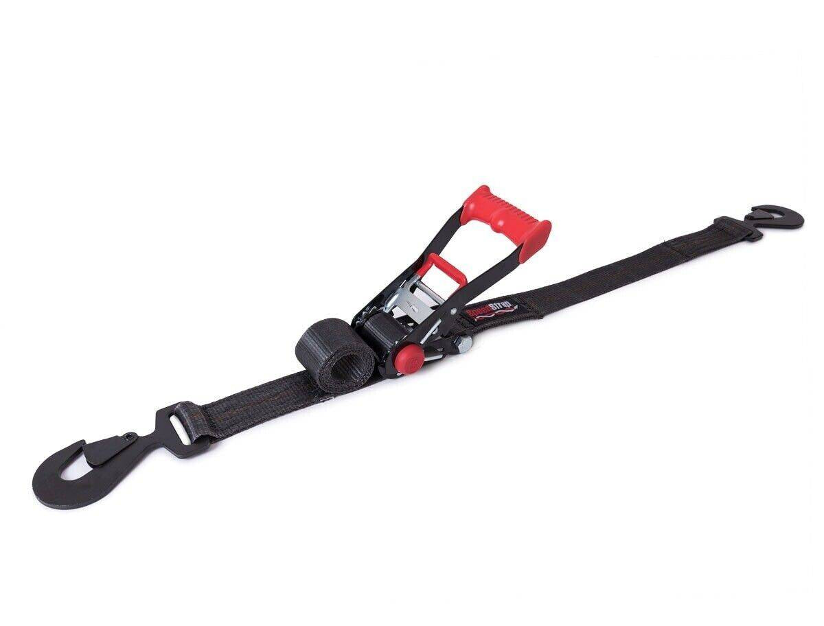 Image of SpeedStrap Heavy Duty Black 2" Over The Tread Spare Tire Tie-Down W/ Snap Hooks
