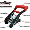 Image of SpeedStrap Heavy Duty 1" 3-Point Spare Tire Hold-Down W/ Retention S Hooks