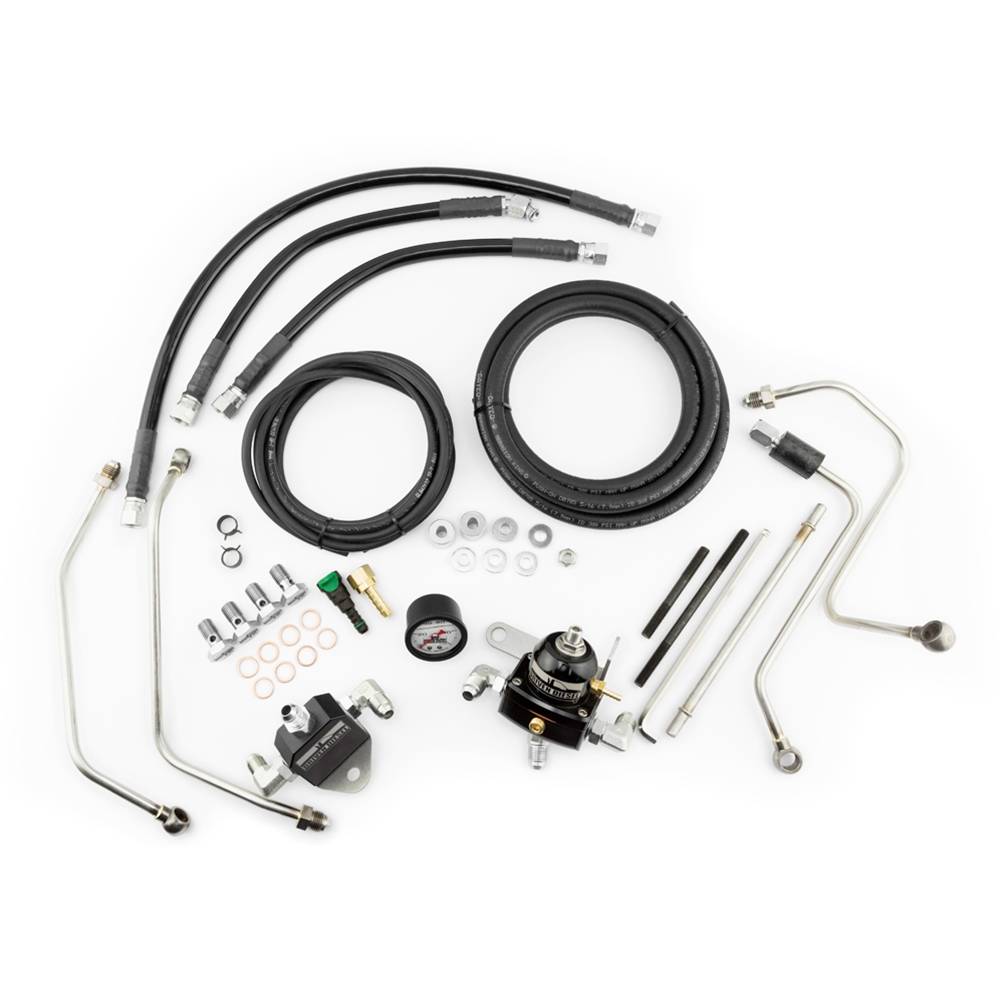 Image of Driven Diesel Fuel Bowl Bypass Regulated Return Kit For 2003-07 6.0 Powerstroke