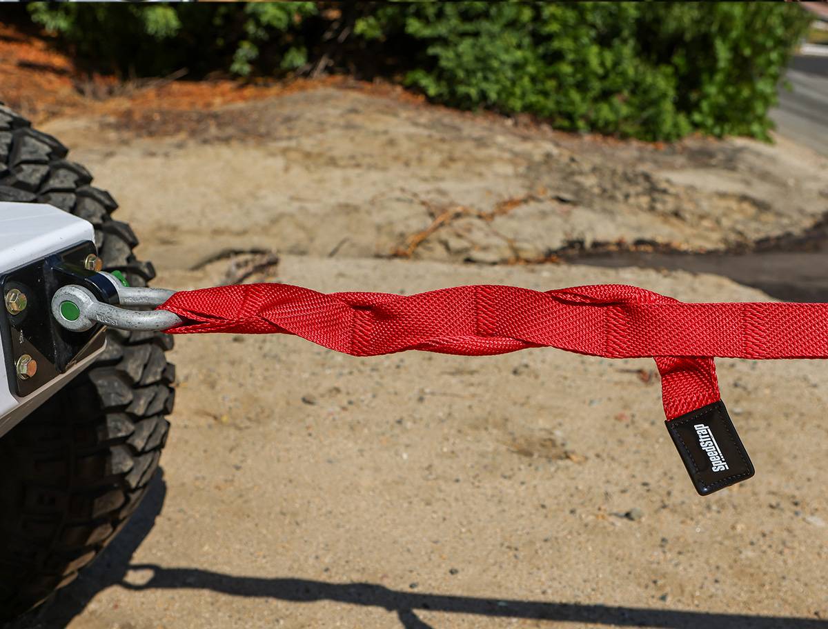 Image of SpeedStrap Red 14,000 lb Heavy Duty 2" Big Daddy Weavable 30' Recovery Strap