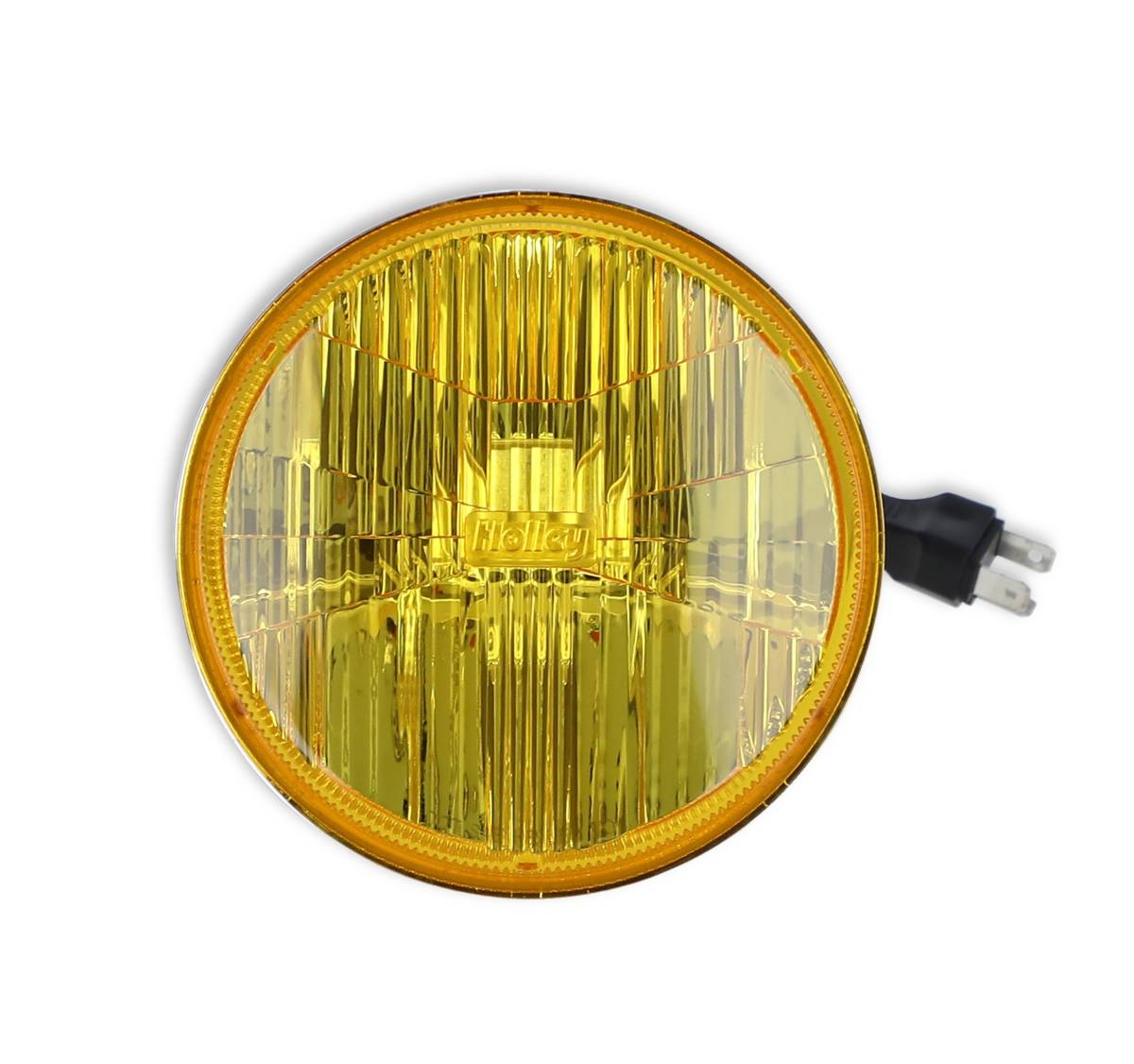 Image of Holley Retrobright 5700K Yellow High Beam LED 5.75" Round Head Light