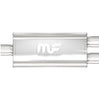 Image of MagnaFlow 3in Center Inlet 2.5in Dual Outlet Oval Straight-Through Muffler