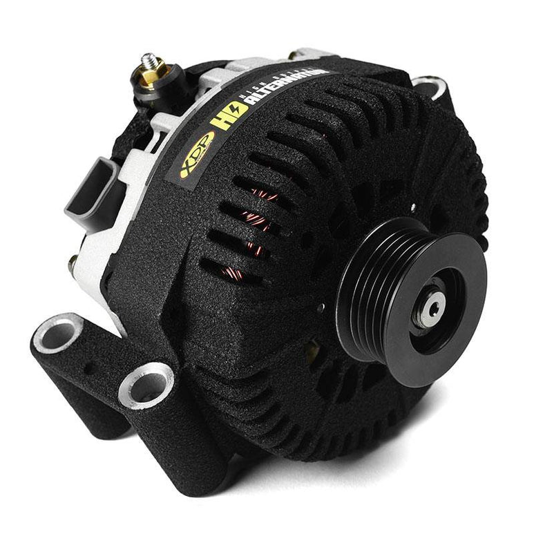 Image of XDP Wrinkle Black HD High Output Secondary Alternator XD358 For 2003-2007 Ford 6.0L Powerstroke (Secondary - For Models With Dual Alternators)