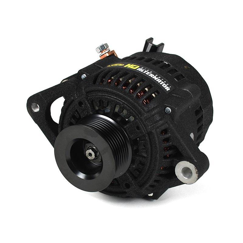 Image of XDP Wrinkle Black HD High Output Alternator For 1999-2002 Dodge 5.9L Cummins