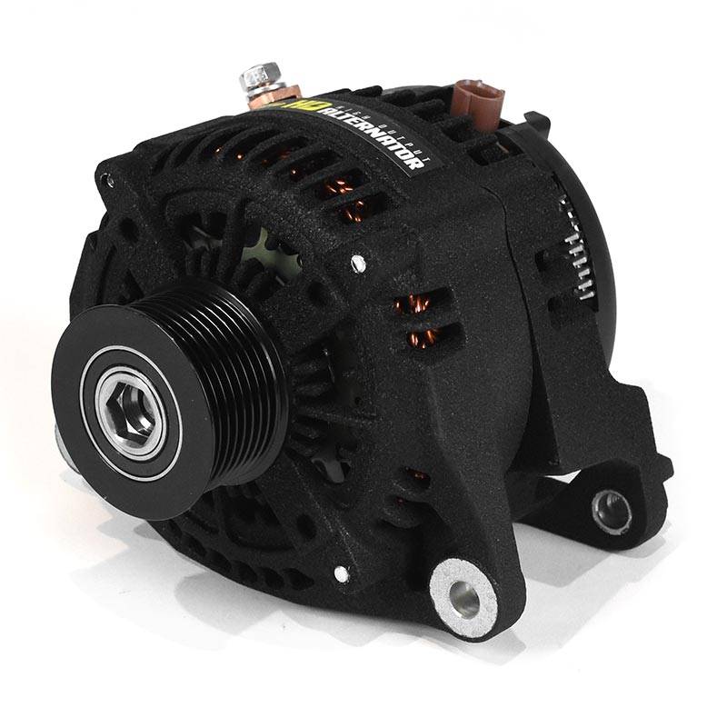 Image of XDP Wrinkle Black HD High Output Alternator For 2003-2007 Dodge 5.9L Cummins