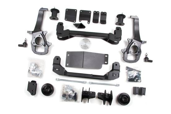 Image of Zone Offroad 4” Suspension Lift Kit For 09-11 Dodge Ram 1500 4Wd 3" Rear Springs