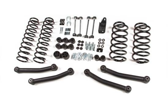 Image of Zone Offroad 4” Coil Spring Lift Kit For 1997 - 2002 Jeep Wrangler (Tj) - 4Wd