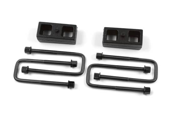 Image of Zone Offroad 2” Lift Rear Block & U-Bolt Kit For 2005-2020 Toyota Tacoma-4Wd