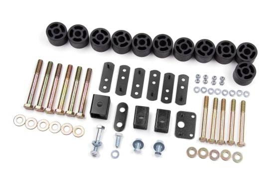 Image of Zone Offroad 1.25 Inch Body Lift Kit Package For 1997-2006 Jeep Wrangler (Tj)
