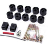 Image of Zone Offroad 2” Body Lift Kit Package For 2007-2018 Jeep Wrangler (Jk)-Gas / 4Wd