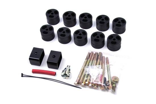 Image of Zone Offroad 2” Body Lift Kit Package For 2007-2018 Jeep Wrangler (Jk)-Gas / 4Wd